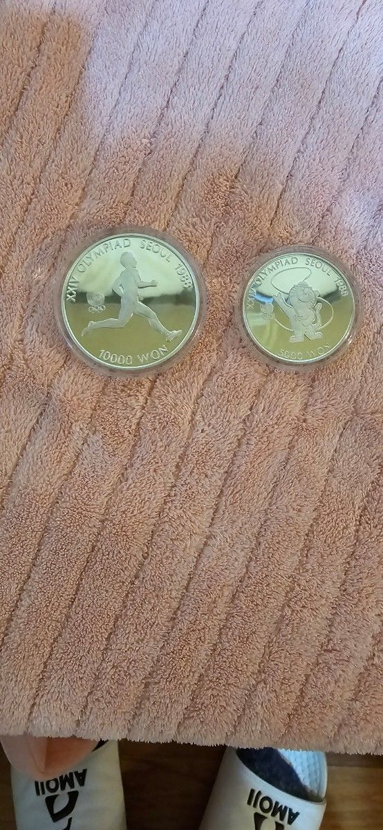 1988ソウルオリンピック記念プルーフ銀貨貨幣セット ソウルオリンピック 10000ウォン 5000ウォン 記念銀貨
