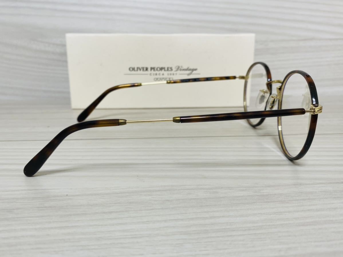 OLIVER PEOPLES オリバーピープルズ 眼鏡フレーム★OV1161TD 5121★Hartford-CV★鼈甲柄 ゴールド★未使用 美品★_画像4