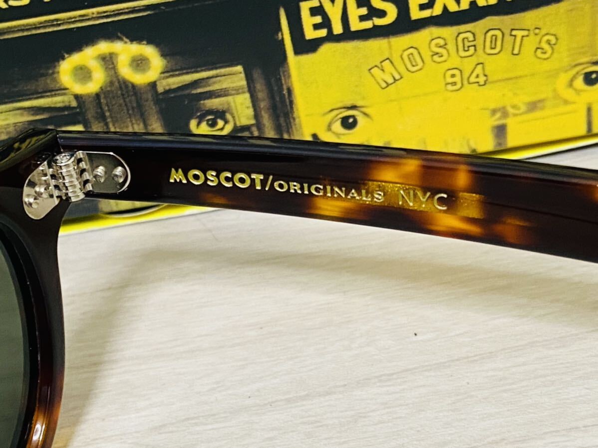 MOSCOT モスコット★レムトッシュ★サングラス★LEMTOSH★伊達眼鏡 鼈甲柄 ボストン 人気カラー 未使用 美品★_画像8