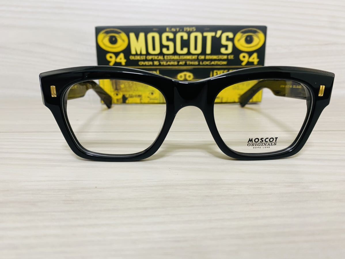 MOSCOT モスコット★メガネフレーム★ZOGAN★伊達眼鏡 黒縁 スクエア ウェリントン 未使用 美品★_画像1