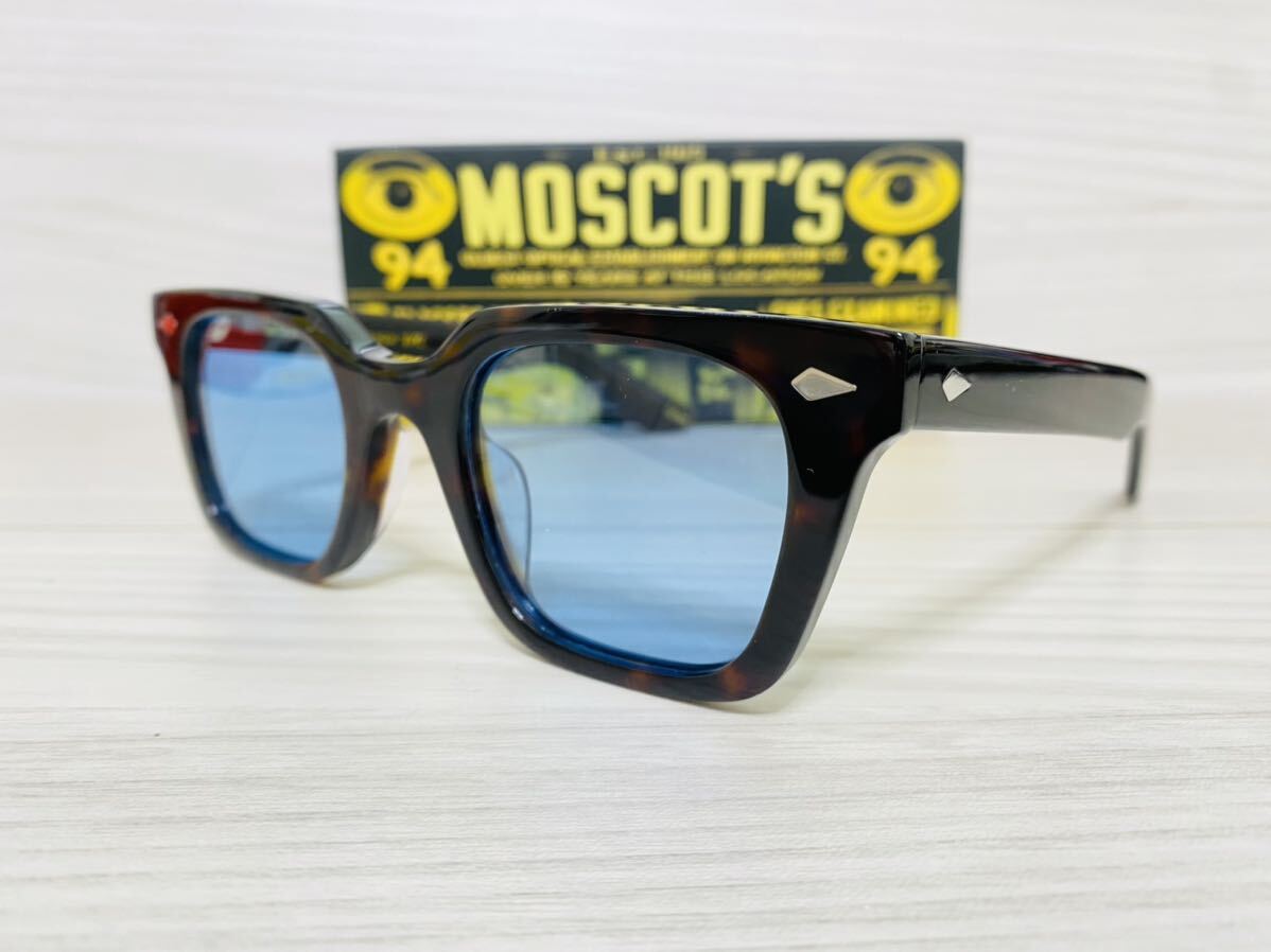 MOSCOT モスコット★サングラス★GROBER★伊達眼鏡 鼈甲柄 カラーレンズ スクエア ウェリントン 未使用 美品★_画像2