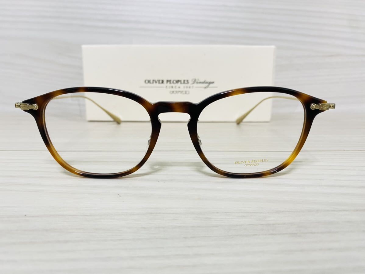 OLIVER PEOPLES オリバーピープルズ 眼鏡フレーム★OV5371D 1007 WINNETT★チタンフレーム★ゴールド 未使用 美品★_画像1