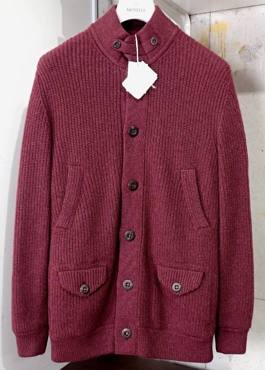 定価25万円↑新品タグ付き 美品 ブルネロクチネリ BRUNELLO CUCINELLI カシミヤ100 メンズ ピュアカシミヤ ジャケット ブルゾン 48 1442_画像1