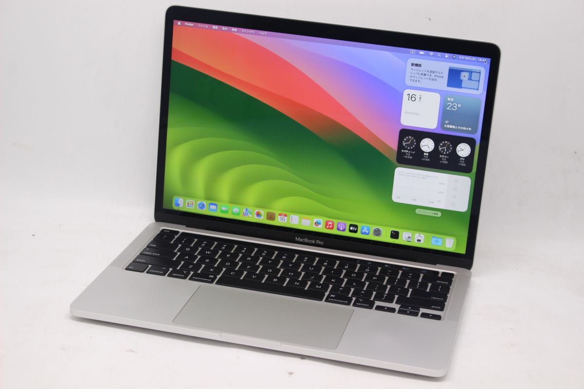 良品 2K対応 13.3型 Apple MacBook Pro A2251 (2020,TouchBar) macOS 14 sonoma 10世代 i7-1068NG7 32GB NVMe 1TB-SSD 管:1543h_画像1