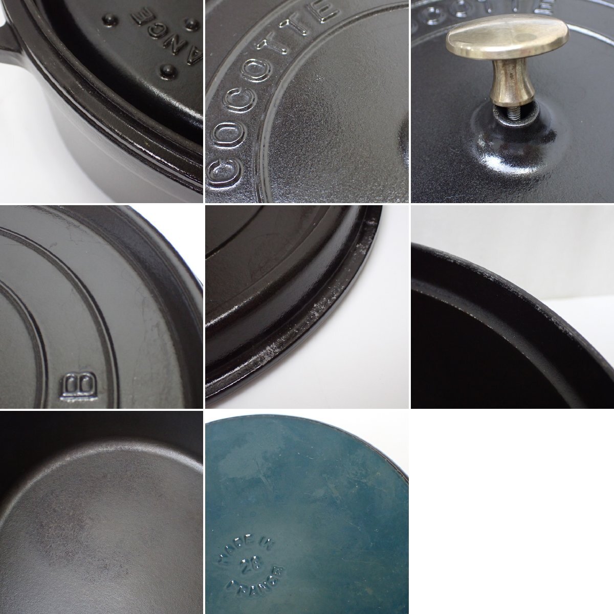 ★staub/ストウブ ピコココット ラウンド 28cm/ブラック/ホーロー/40500-281-0/両手鍋/調理器具&1982600003_画像8