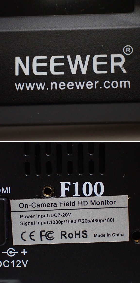 *NEEWER F100 7 -inch 4K HDMI camera field monitor / thin type / battery * charger * cable kind attached / operation goods &1984300002