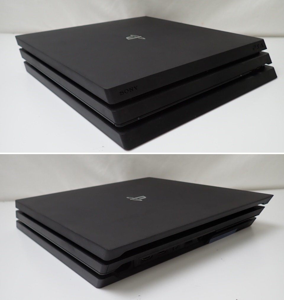 ★SONY/ソニー PlayStation4/PS4 Pro 1TB 本体 CUH-7000BB01 + ソフト 2本セット/ジェットブラック/TVゲーム/付属品あり&1987700021_画像4