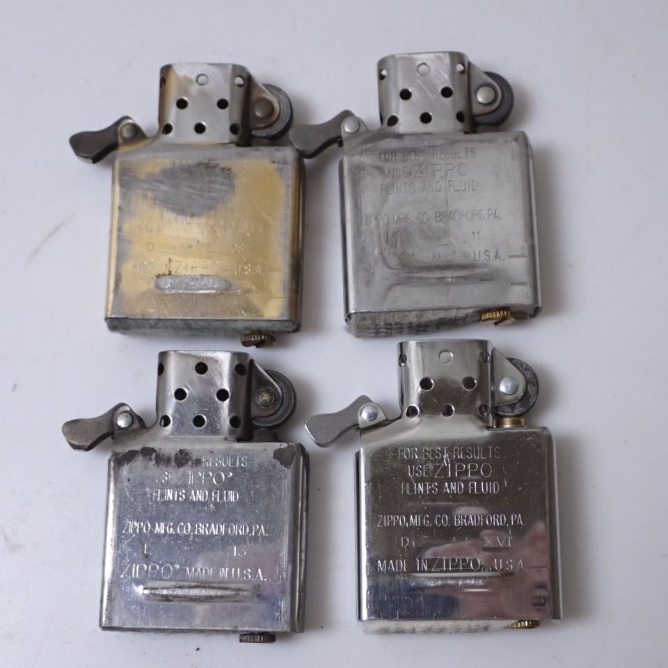 ★Zippo/ジッポー オイルライター 4点セット/シルバー/ゴールド/1986・2000・2008・2013年/喫煙具/一部ジャンク品&1768800022_画像4