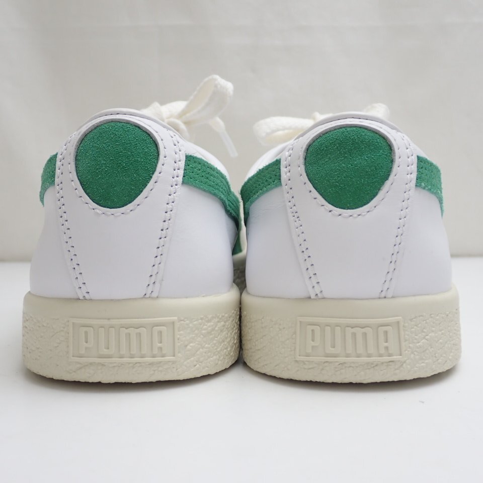 ★未使用 PUMA/プーマ BASKET 90680 ローカットスニーカー メンズ26.5cm/ホワイト×グリーン/36594406/シューズ&1980500012_画像3