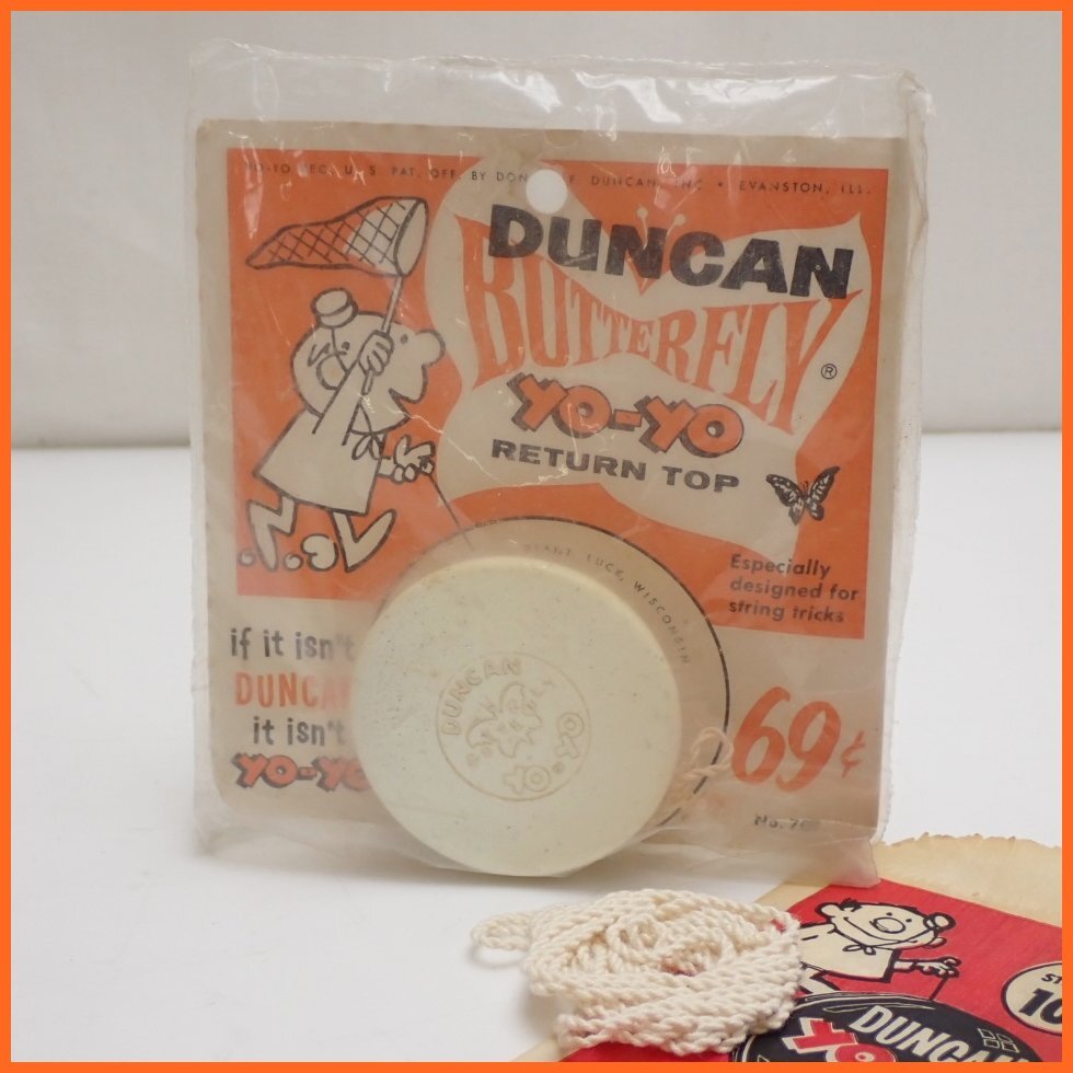 * нераспечатанный DUNCAN/ Dan can yo-yo- Vintage бабочка + -тактный кольцо /1960 годы / трудно найти / редкость / ценный &1683600302