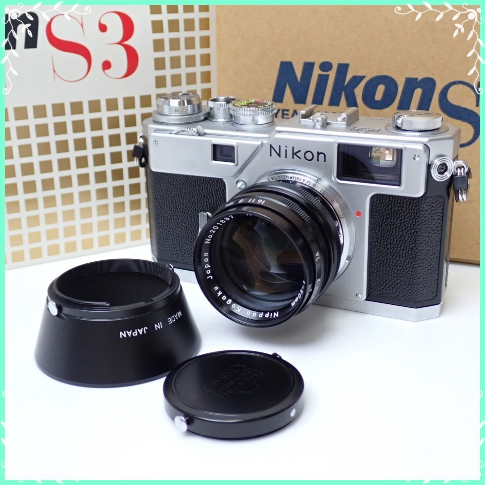 ★Nikon/ニコン S3 レンジファインダーカメラ 2000年記念モデル + レンズ NIKKOR-S 50mm F1.4/付属品あり/ジャンク扱い&0997300863_画像1