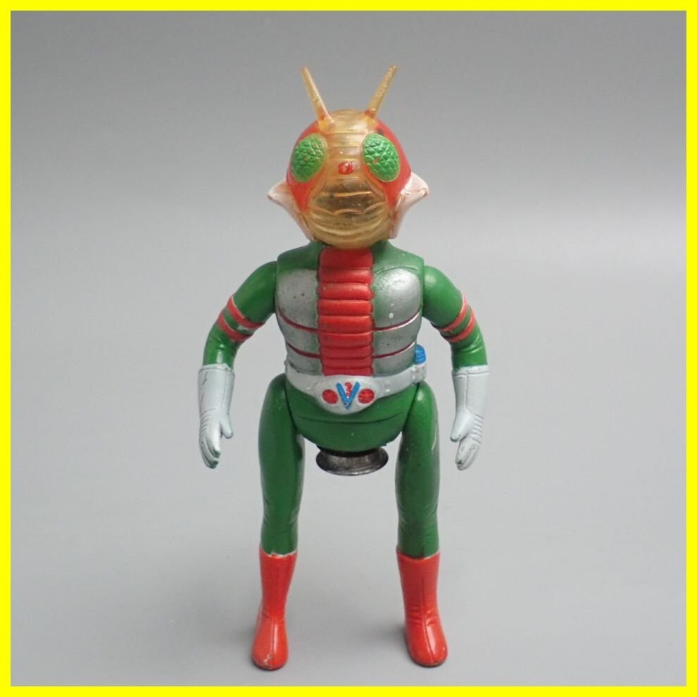 【超希少品】 仮面ライダーV3 ソフビ ブリキ 当時物 昭和 増田屋 マスダヤ Yahoo!オークション - マスダヤ フラッシュ光線 仮面ライダーV3