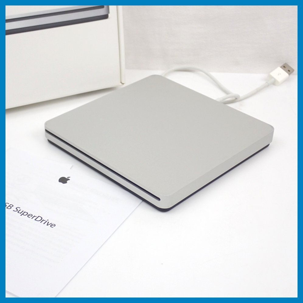 ★Apple/アップル USB SuperDrive A1379/MD564ZM/A/外付けDVDドライブ/外箱付き&1968700065_画像1