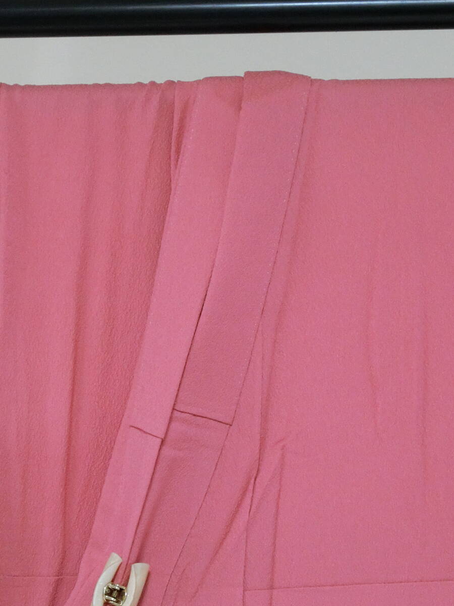 [Q1136]SS принципиально новый натуральный шелк одноцветный одиночный . rose розовый земля окраска вытащенный . один .