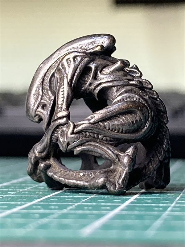  brass made Alien netsuke strap accessory 