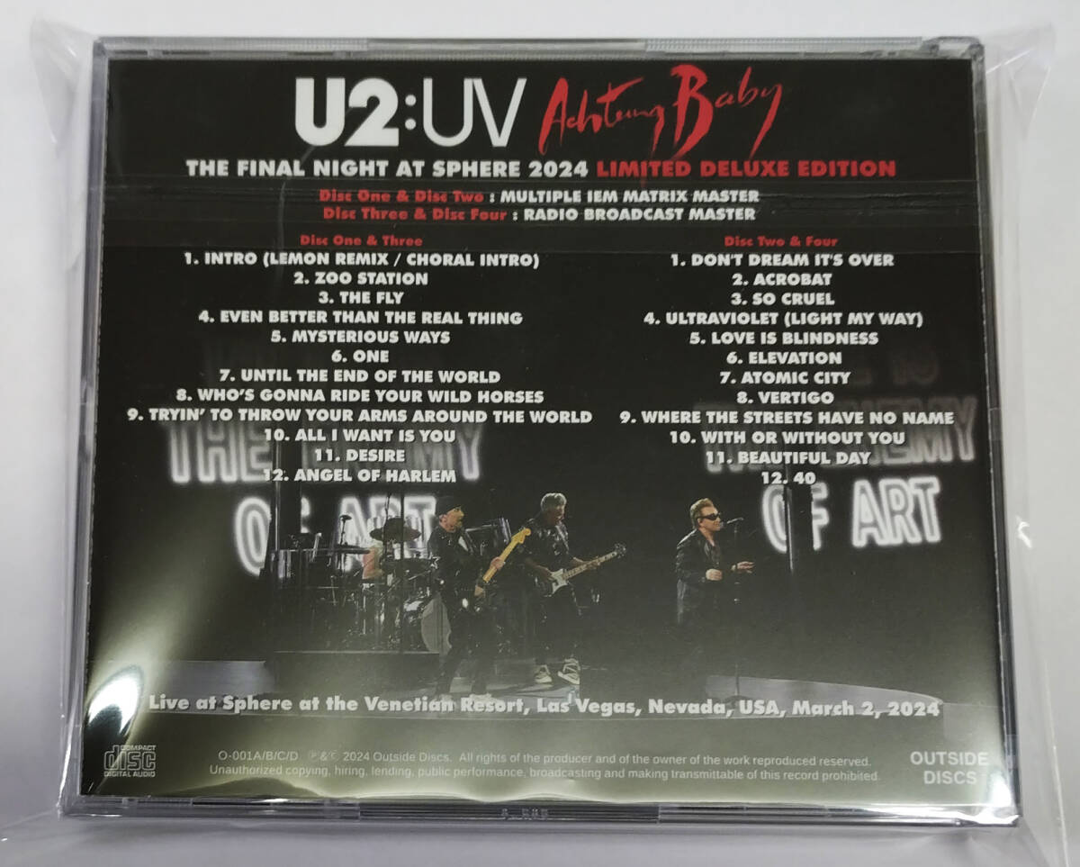 U2 / THE FINAL NIGHT AT SPHERE 2024 : LIMITED DELUXE (4CD) 限定100セット！の画像2