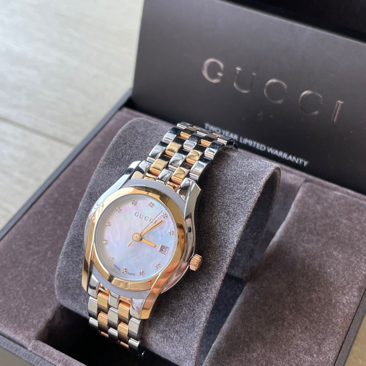 ☆箱あり☆GUCCI レディース腕時計 5500L - 時計 ☆箱あり☆GUCCI レディース腕時計 5500L - 時計