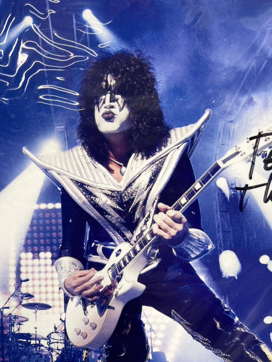 トミー・セイヤー/直筆サイン/フォトシート/紙製品/ギターピック/3枚/KISS/キッス/TOMMY THAYER/KISS 40th ANNIVERSARY TOURの画像2