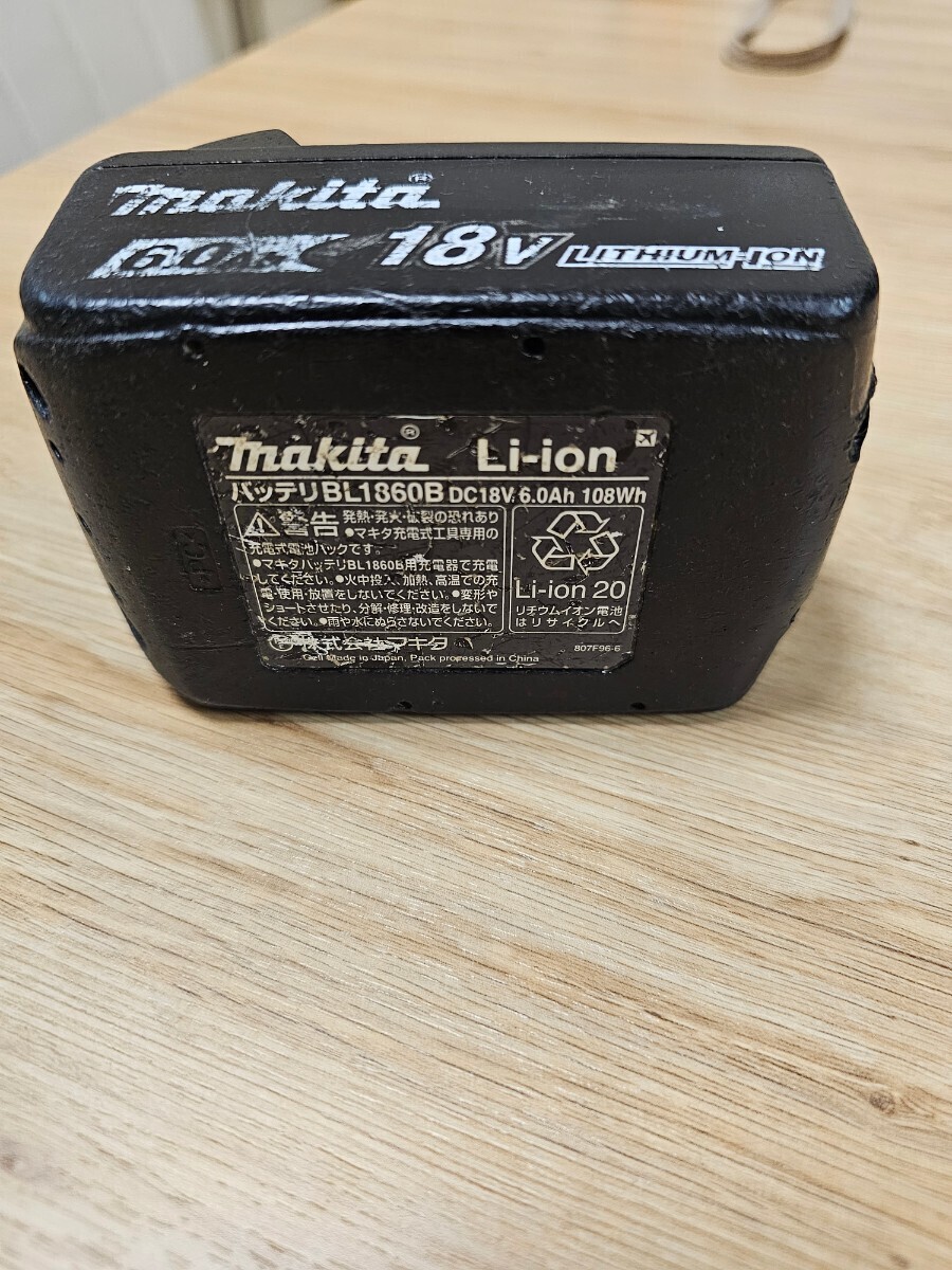  Makita original battery BL1860 charge number of times 2 times Makita