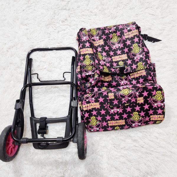 美品・希少】ヒステリックミニ ショッピングカート 総柄 大容量 美品・希少】ヒステリックミニ ショッピングカート 総柄 大容量