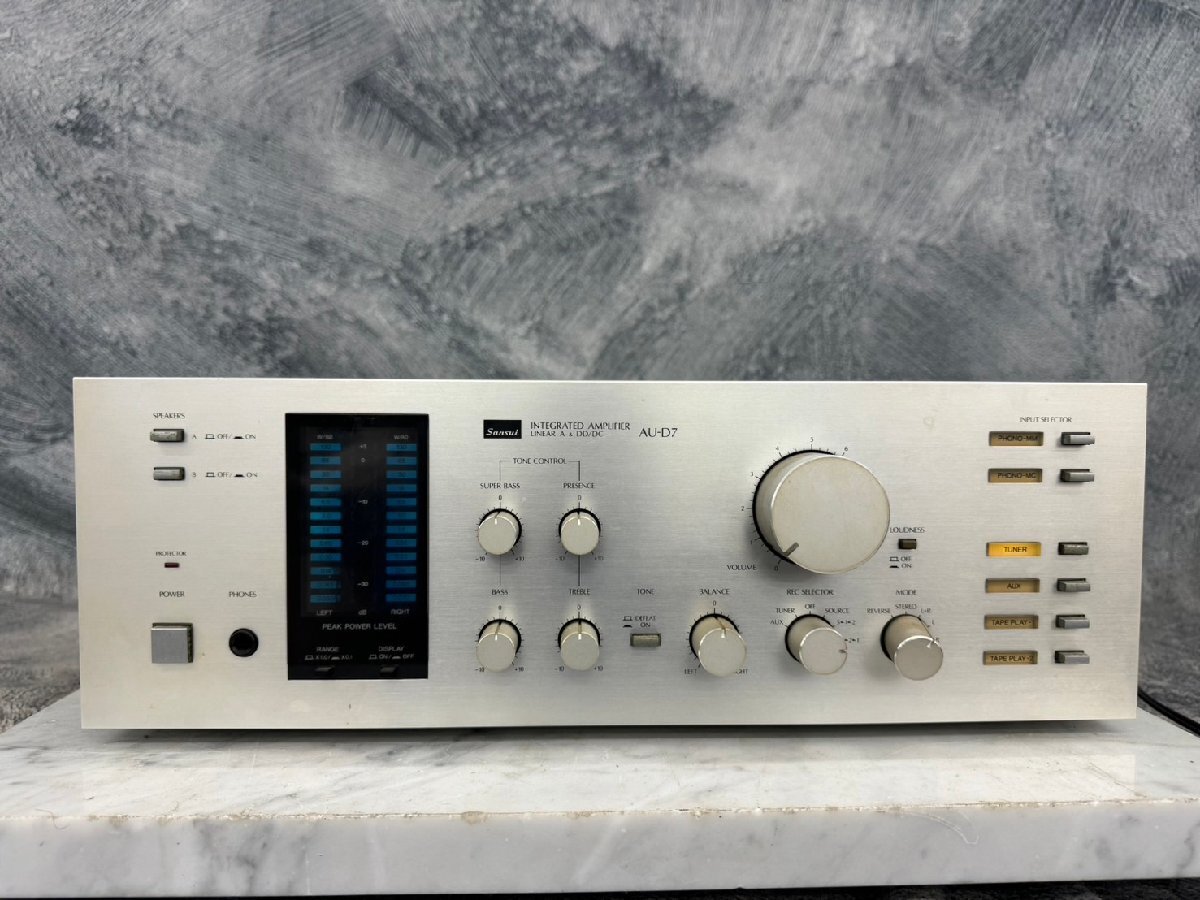 *t2707 used *SANSUI Sansui AU-D7 Inte gray tedo amplifier 