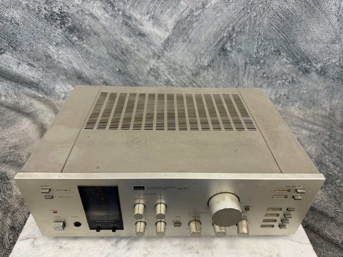 *t2707 used *SANSUI Sansui AU-D7 Inte gray tedo amplifier 