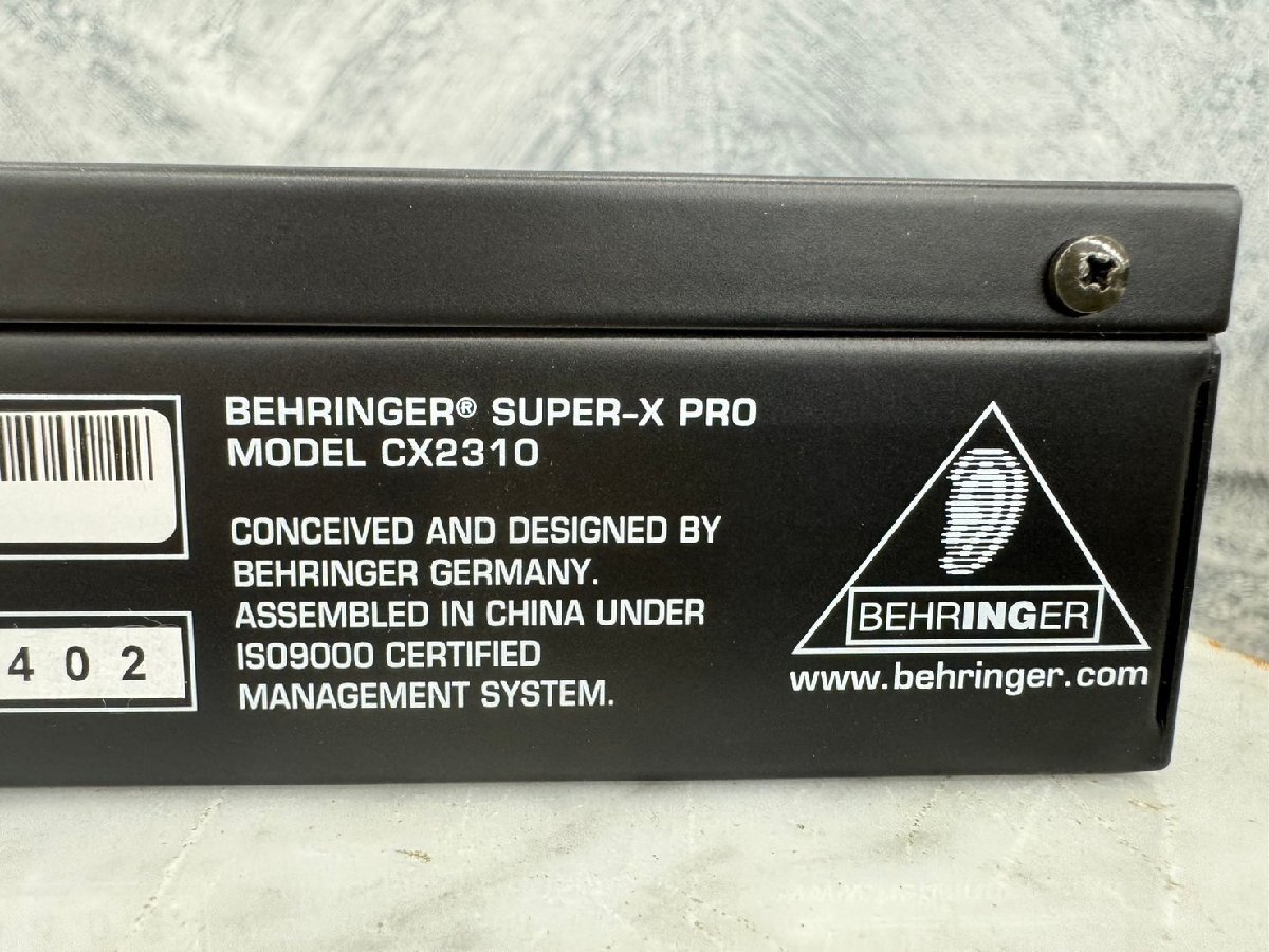 *t2386 used *BEHRINGER Behringer SUPER-X PRO CX2310 channel divider crossover 