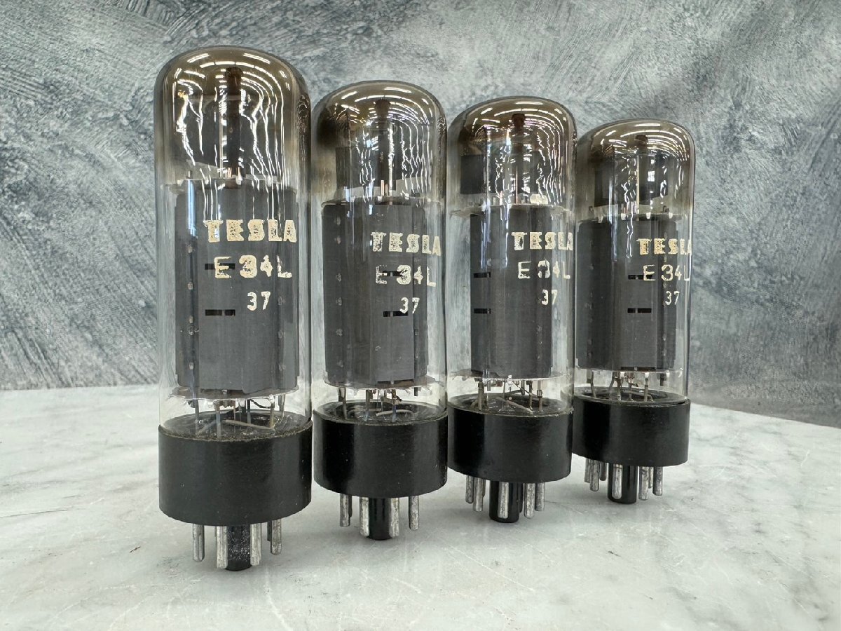 *t2962 present condition goods *TESLA E34L vacuum tube 4 pcs set 