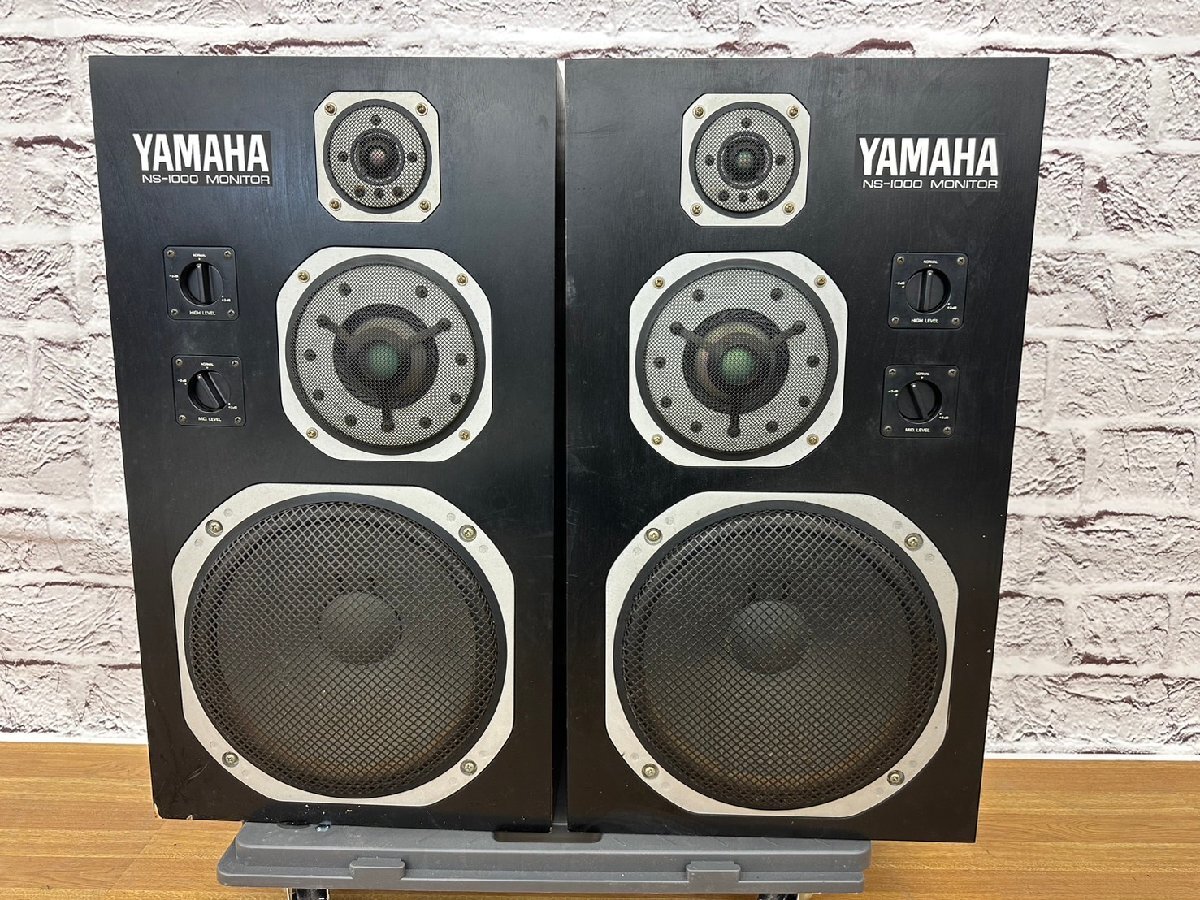 □t13　ジャンク品★YAMAHA　ヤマハ　 NS-1000M　ペアスピーカー 　【ヤマトボックスチャーター便/法人様のみ利用可能】_画像2