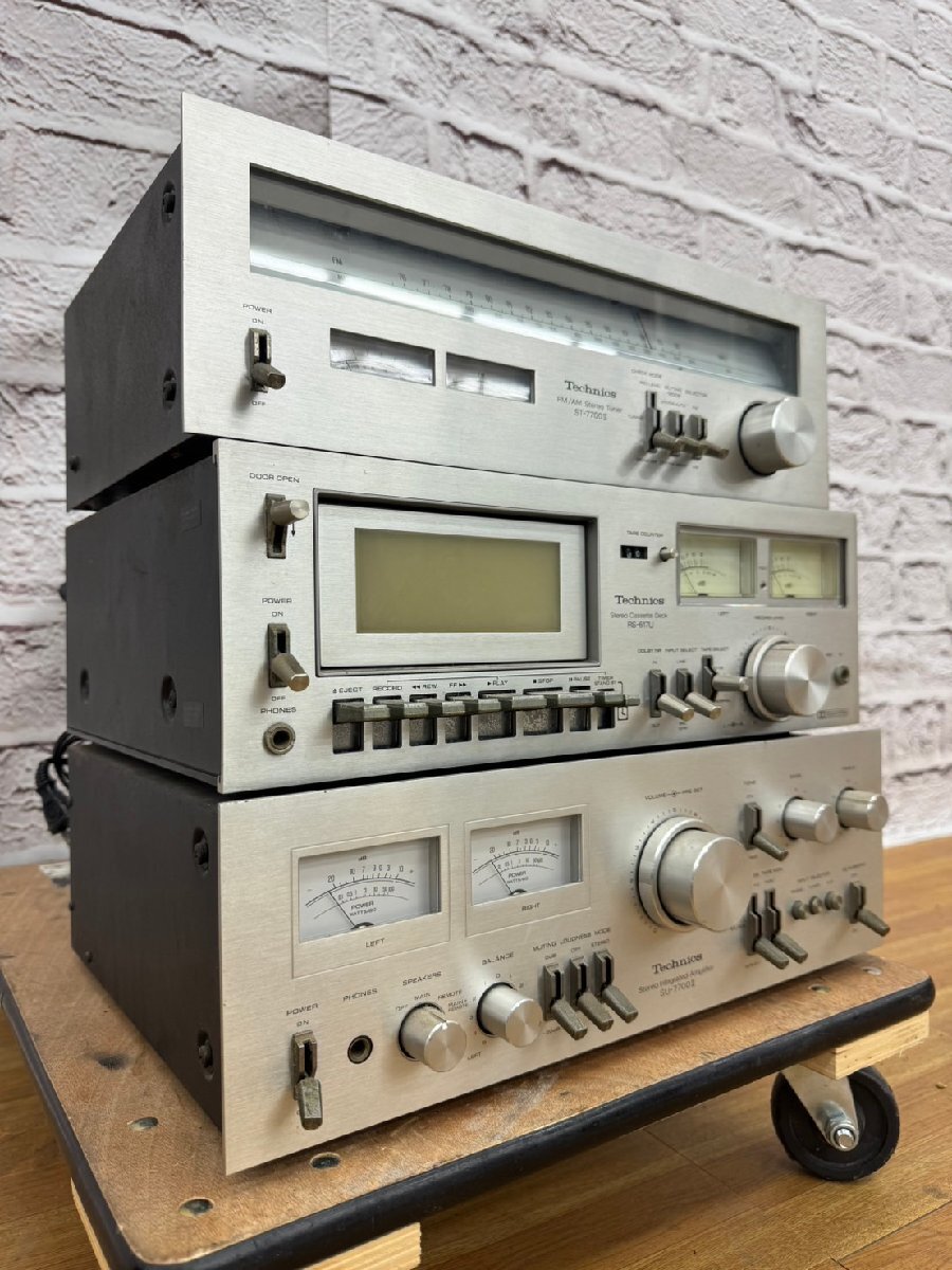 *t2928 present condition goods *Technics ST-7700ii/SU-7700ii/RS-617U Technics audio set 