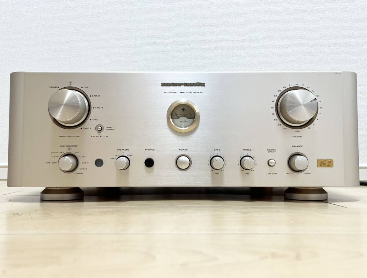 【1円スタート】Marantz マランツ プリメインアンプ PM-14SA Ver.2/マランツ アンプ PM-14A/FIN 簡易動作確認済み・現状品販売_画像2