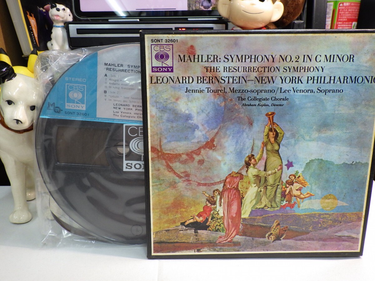 【￥1,000～】Reel-to-reel-tape 7inch｜オープンリール★4TRACK/CBS SONY MQ-maximum★MAHLER：SYMPHONY NO.2｜Leonard Bernstein_画像1