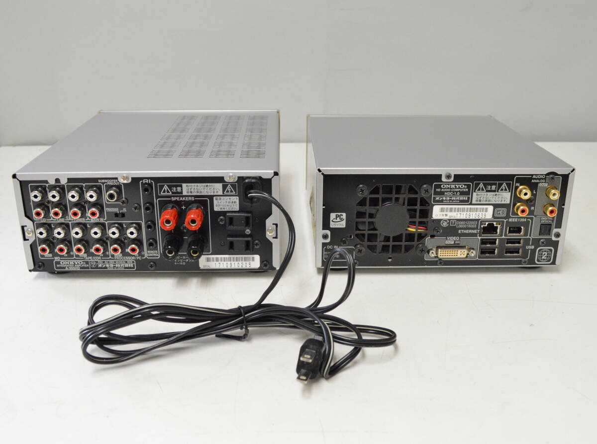 貴重！ONKYO オーディオコンピューターシステム APX-1/HDC-1.0/A-905HD 元箱、リモコン 07年製 超美品 ys965の画像7