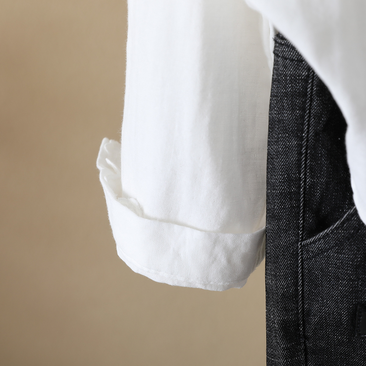 レディーストップス　長袖シャツ綿コットンダブルガーゼ肌触りいい　通気性いい　長袖ブラウス　可愛い刺繍レース白シャツ_画像8