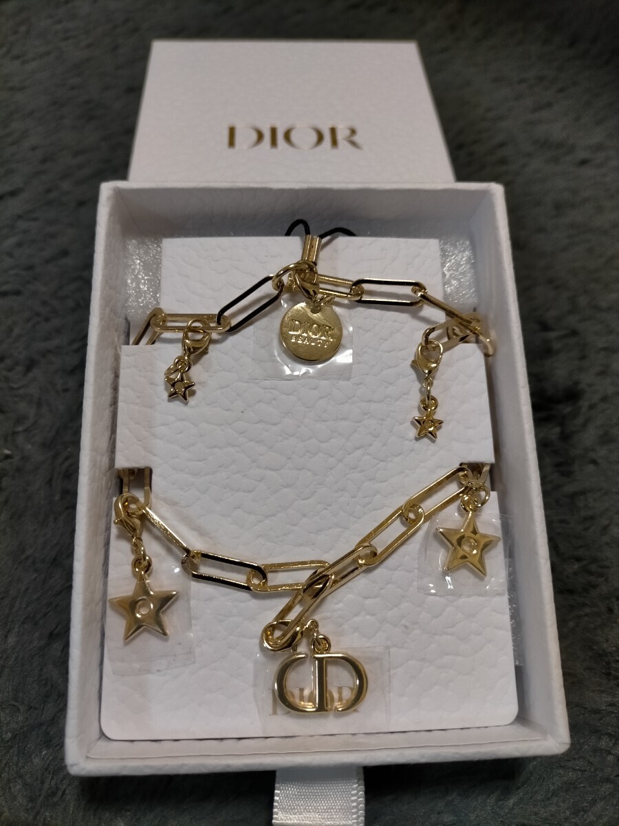 Christian Dior　クリスチャンディオール　ストラップ　チャーム　ストラップ　ゴールドカラー☆未使用品☆_画像1
