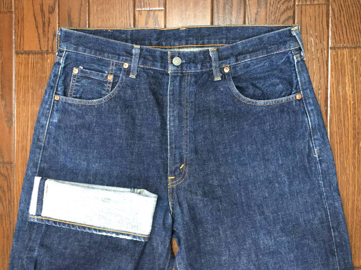 90s リーバイス ＬＥＶＩ’Ｓ ５０４Z ビンテージ スタイル 色落ち少な目 ジーンズ w36 ビッグE xx 赤耳 タロン 復刻 デニム パンツ 90年代の画像1