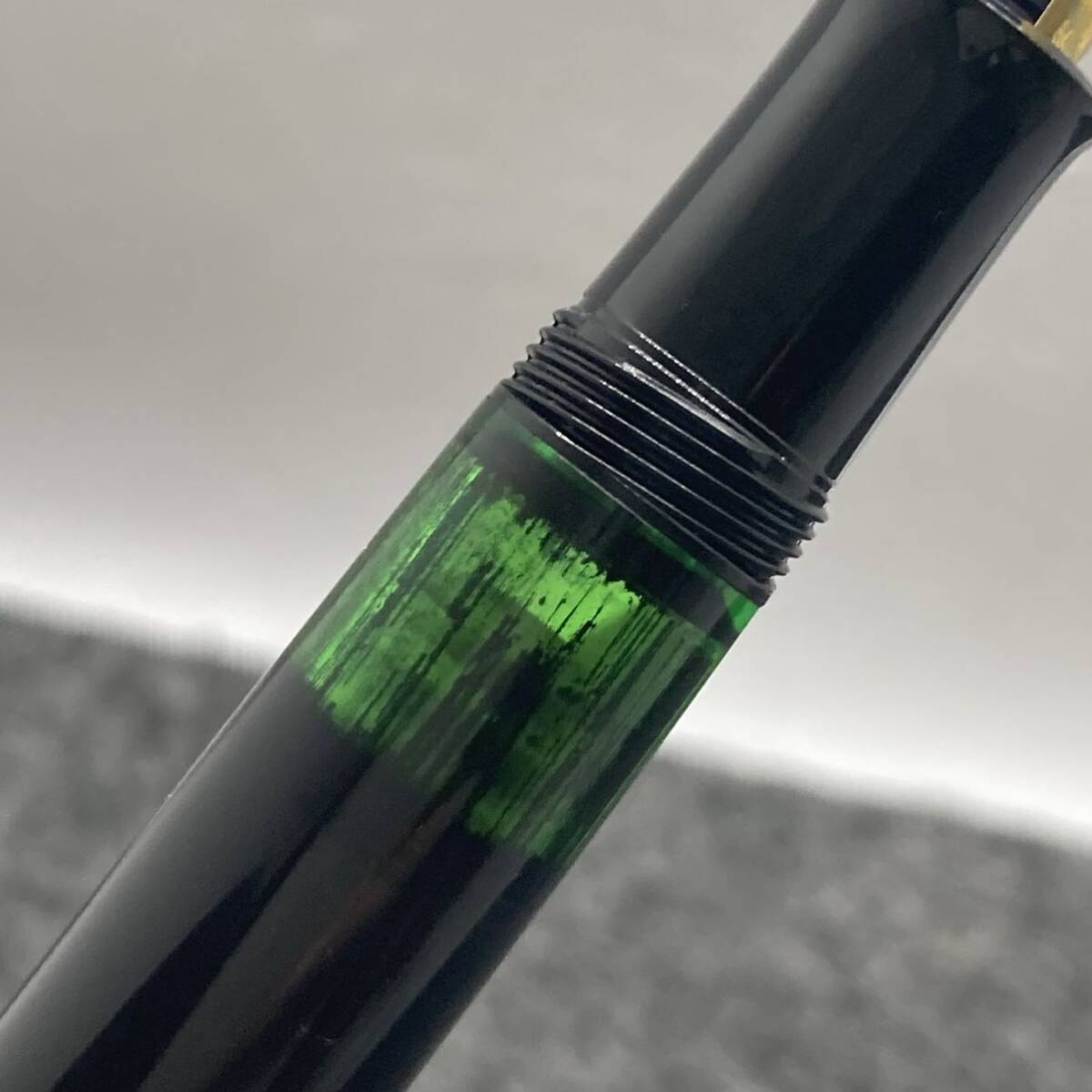 PE1771□PELIKAN ペリカン 万年筆 M200 ブラック ペン先 F ドイツ製 筆記未確認 吸入式の画像4