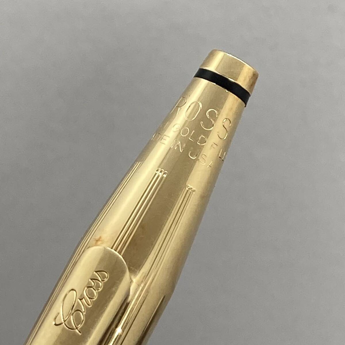 PE2171□CROSS クロス ボールペン クラシックセンチュリー 1/20 18KT GOLD FILLED USA製 筆記確認済み 箱付き_画像6