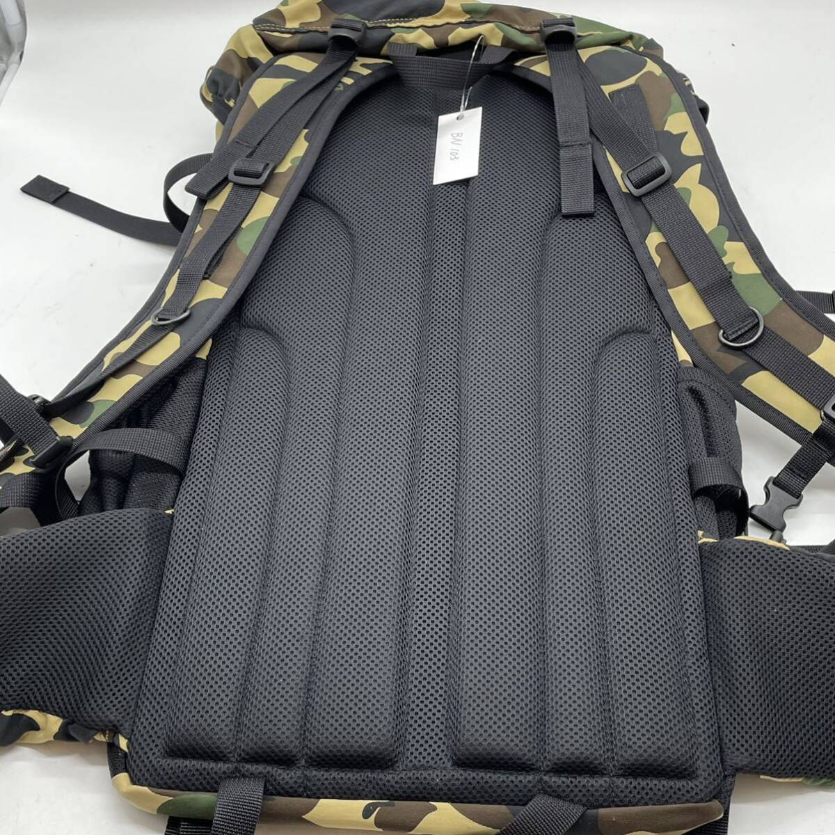 ⑩BN103●美品 A BATHING APE アベイシングエイプ×PORTER ポーター 1ST CCAMO RUCK SACK カモフラ バックパック リュック ナイロン_画像10