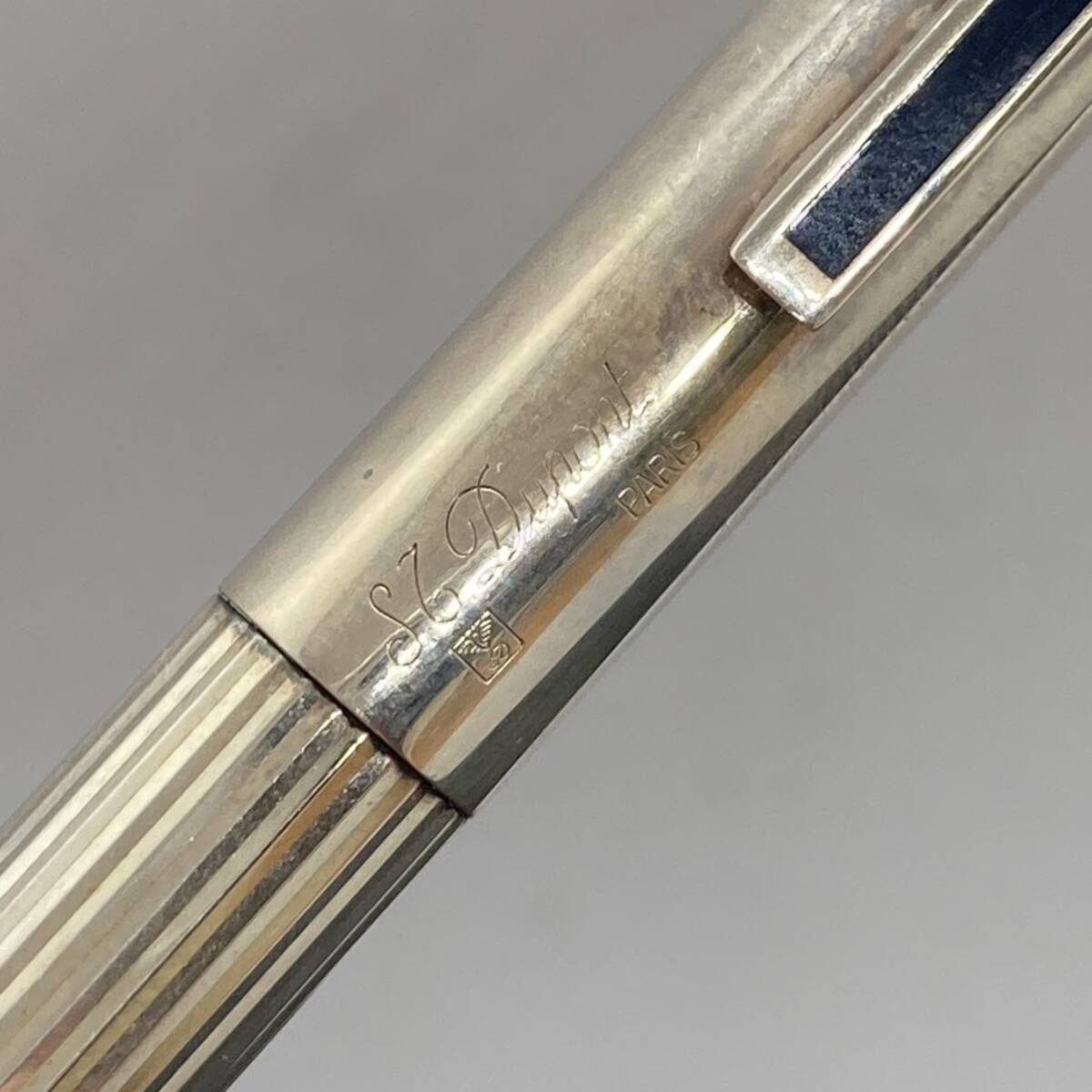 PE2192*S.T.Dupont Dupont кручение тип шариковая ручка серебряный цвет кисть регистрация подтверждено 