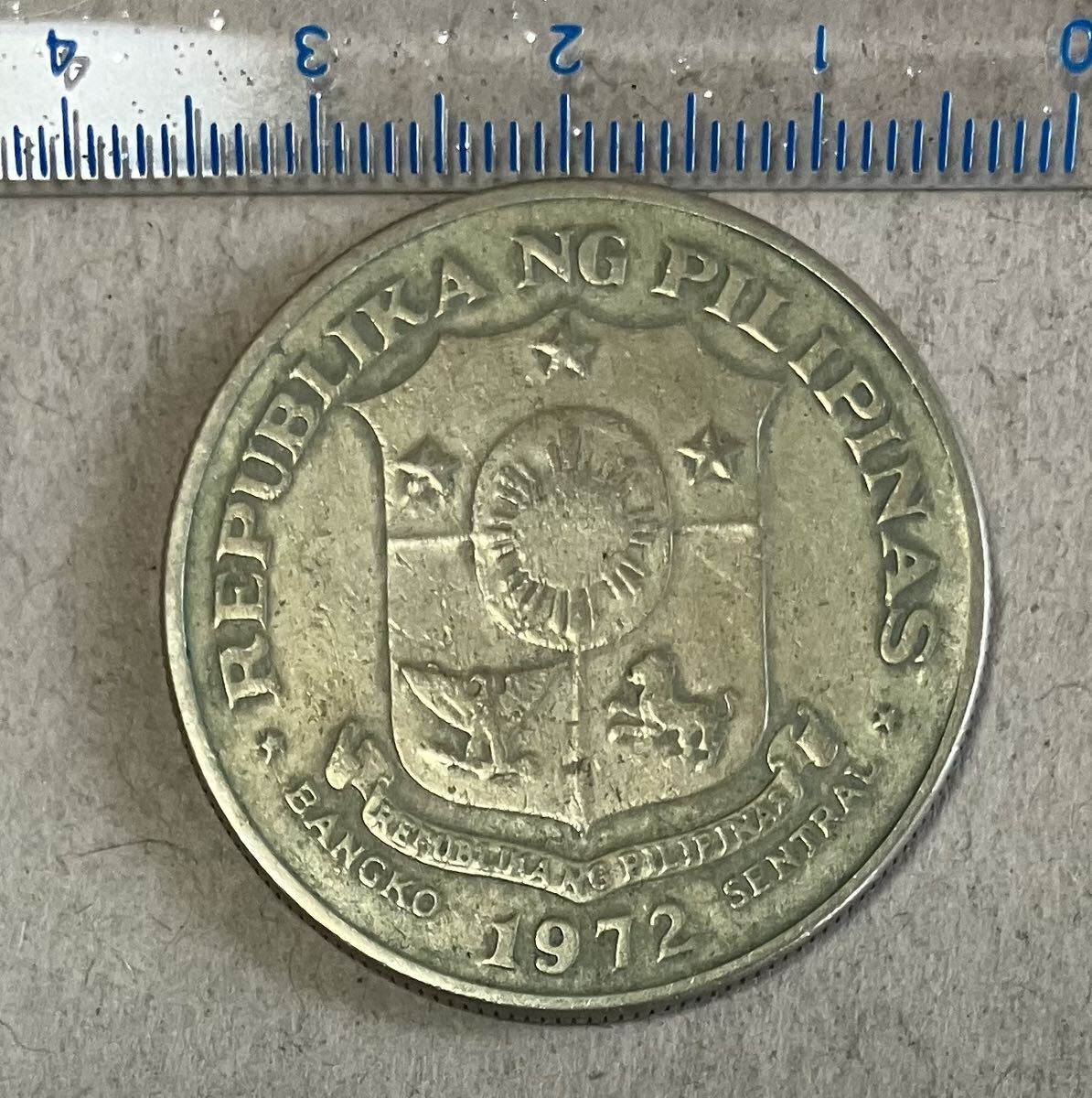 フィリピン　1ペソ　1972年　外国コイン　フィリピンコイン　古銭　外国銭　海外コイン　アンティーク_画像2