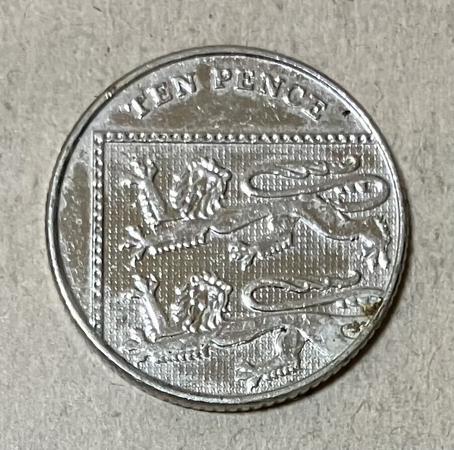 イギリス　10ペンス　2016年　外国コイン　イギリスコイン　外国銭　海外コイン_画像1