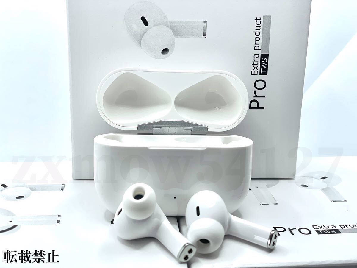 【 Pro Extra 】重低音 AirPods Pro型 イヤホン TWS 充電ケース付 ワイヤレスイヤホン Android iPhone8 X 11 12 13 Bluetooth EDR 高音質