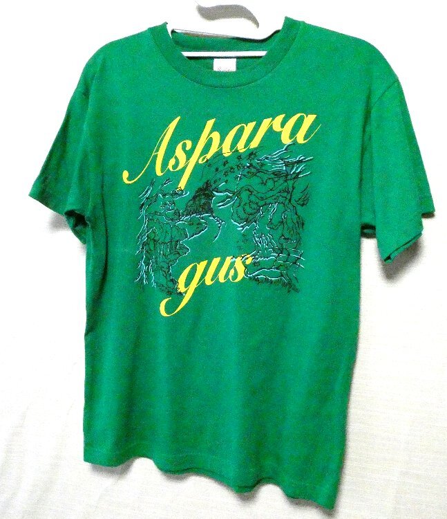  アスパラガス　ASPARAGUS　半袖Tシャツ　緑色系　Sサイズ_画像1