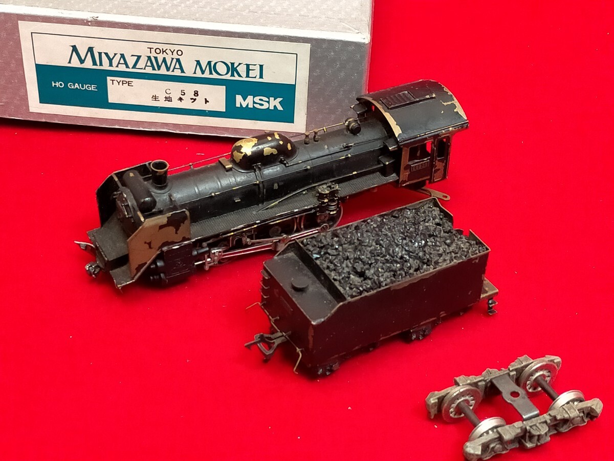 宮沢模型 C58 蒸気機関車 完成 鉄道模型 HOゲージ ジャンク 宮沢模型 C58 蒸気機関車 完成 鉄道模型 HOゲージ ジャンク