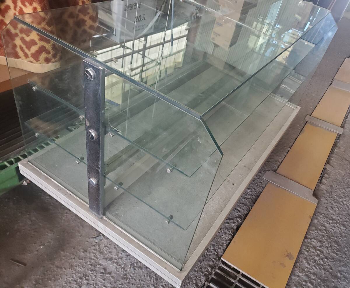 「北海道千歳市 直接引き取り限定」 2 ガラスショーケース 業務 店舗用_画像1
