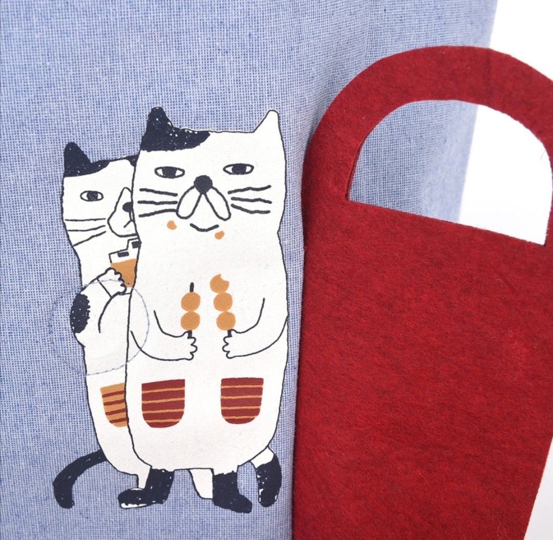 ネコ　ねこ　猫　トートバッグ　クスグルジャパン　ネコまるけ　マルチミニトートバッグ　kusuguru 　ネコザワ　ミニバッグ