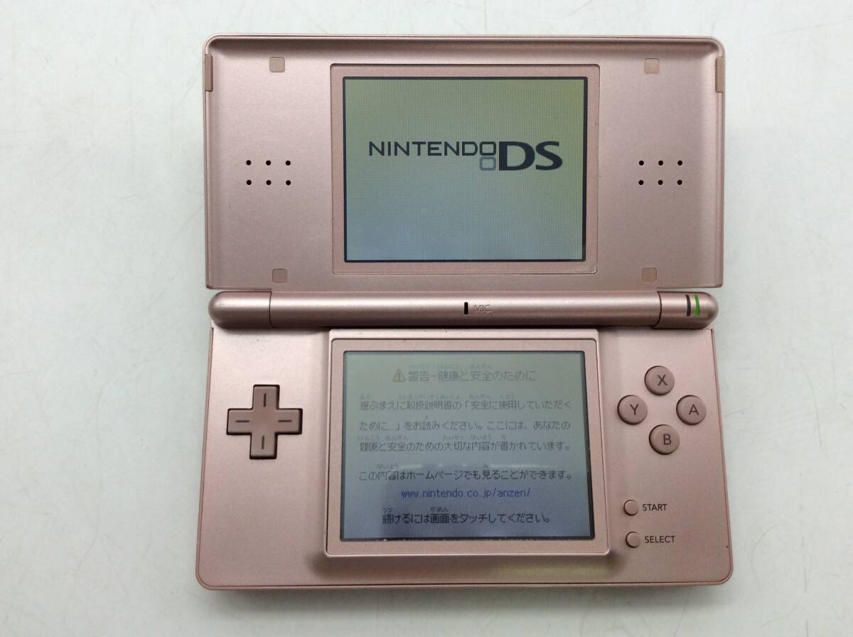#3655 Nintendo DS Lite 任天堂 ニンテンドー USG-001 ピンク 本体 携帯ゲーム機 ハード 通電確認済み 中古現状品_画像2