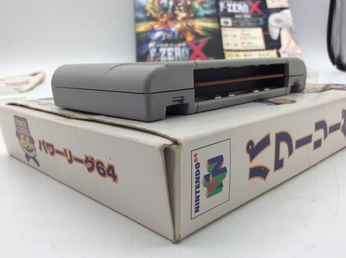 #3723 F-ZEROX パワーリーグ 64 ゲーム ソフト 2本セット 任天堂 Nintendo 詳細不明 現状品_画像2