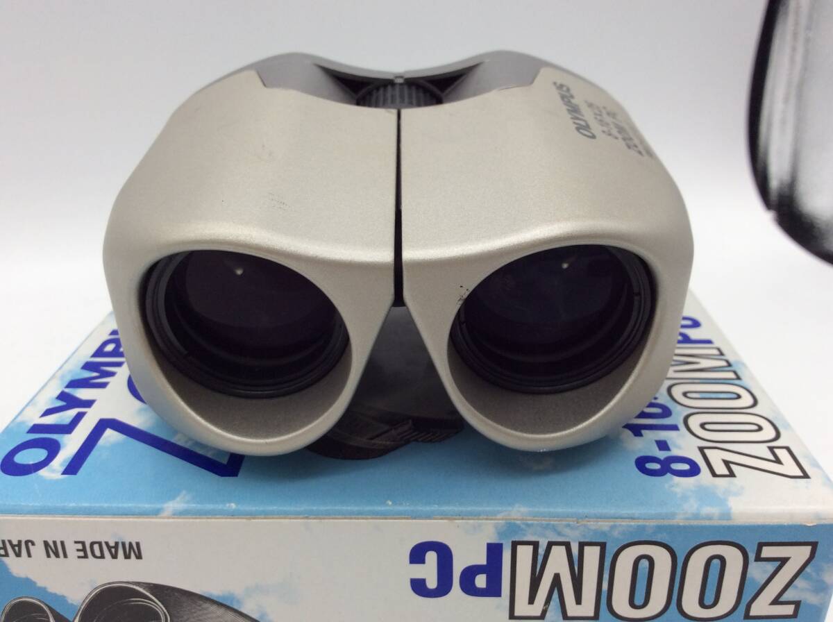 #3725 Olympus OLYMPUS binoculars 8-16X25 ZOOM retro zoom present condition goods 